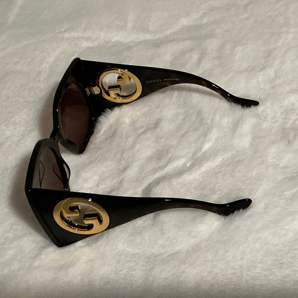 NWOT GUCCI Havana 55MM Oversized Square Plastic Sunglasses main image 8